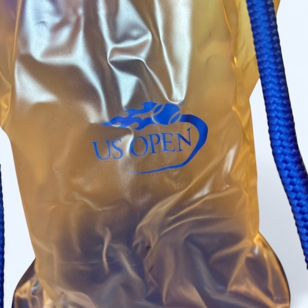 RARE Ralph Lauren Polo X US OPEN Tennis Back Pack Clear Blue Bucket Bag - Picture 5 of 7